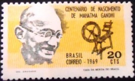 Selo Postal Comemorativo do Brasil de 1969 - C 650 M