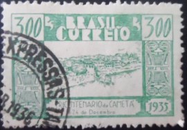 Selo postal do Brasil de 1936 Cametá 300