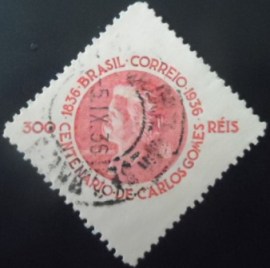 Selo postal comemorativo do Brasil de 1936 C 107 U
