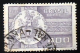 Selo postal comemorativo do Brasil de 1938 - C 128 U