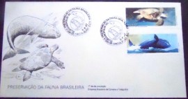 FDC Oficial nº 421 de 1987 Fauna Brasileira