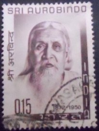 Selo postal da Índia de 1964 Sri Aurobindo Ghose