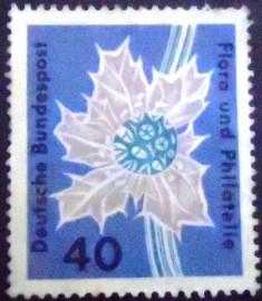 Selo postal da Alemanha de 1963 Stampexhibition Flora and philately