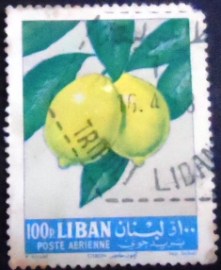 Selo postal do Líbano de 1962 Lemons