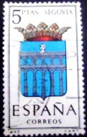 Selo postal da Espanha de 1965 Segovia
