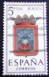Selo postal da Espanha de 1962 Burgos