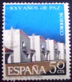Selo postal da Espanha de 1964 Housing
