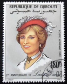 Selo postal do Djibouti de 1982 Princess Diana