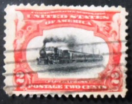 Selo postal dos Estados Unidos de 1901 Empire State Express
