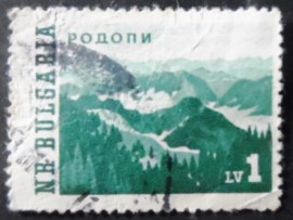 Selo postal da Bulgária de 1963 Rhodopen Mountains