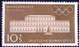 Selo postal da Alemanha de 1970 Residence