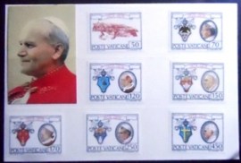 Série de selos postais do Vaticano de 1979 John-Paul II