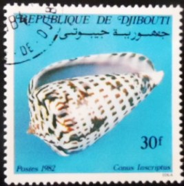 Selo postal do Djibouti de 1982 Engraved Cone