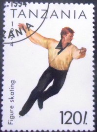 Selo postal da Tanzânia de 1994 Figure Skating
