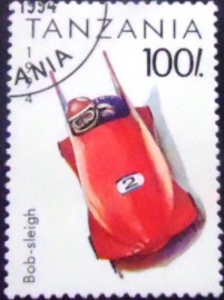 Selo postal da Tanzânia de 1994 Bobsleigh
