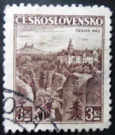 Selo postal da Tchecoslováquia de 1936 Český Raj