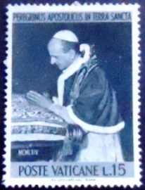 Selo postal do Vaticano de 1964 Pope Paul VI