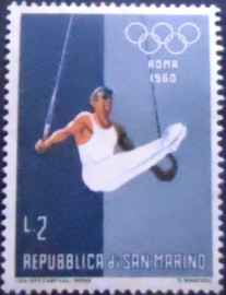 Selo postal de San Marino de 1960 Olympic Games Rome