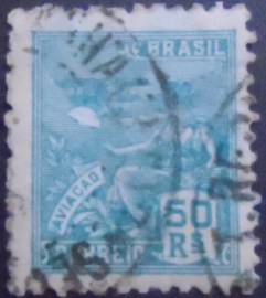 Selo postal do Brasil de 1939 Aviação 50