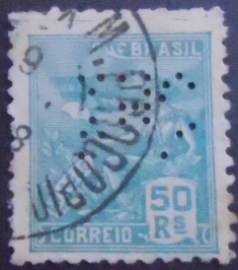 Selo postal do Brasil de 1940 Aviação 50