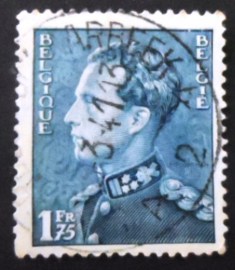 Selo postal da Bélgica de 1937 King Leopold III