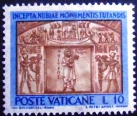 Selo postal do Vaticano de 1964 Pharaoh's Tomb