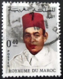 Selo postal do Marrocos de 1968 King Hassan II