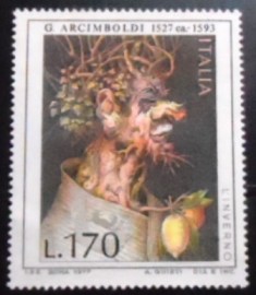 Selo postal da Itália de 1977 Winter