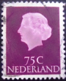 Selo postal da Holanda de 1953 Queen Juliana 75 XxA