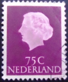 Selo postal da Holanda de 1953 Queen Juliana 75 XyA