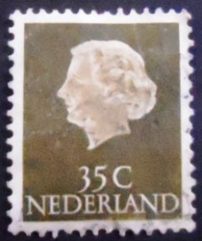 Selo postal da Holanda de 1954 Queen Juliana 35 XxA