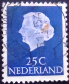 Selo postal da Holanda de 1953 Queen Juliana 25c