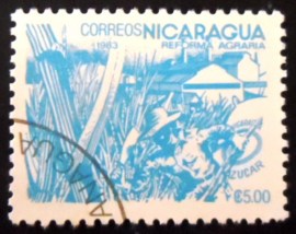 Selo postal da Nicarágua de 1983 Sugar