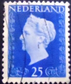 Selo postal da Holanda de 1948 Queen Wilhelmina 22½