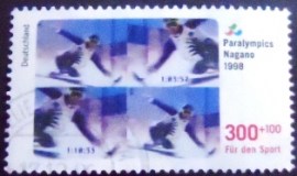 Selo postal da Alemanha de 1998 Winter Paralympics Nagano