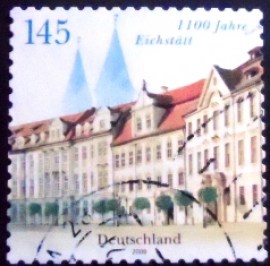 Selo postal da Alemanha de 2008 Residence Square and Cathedral