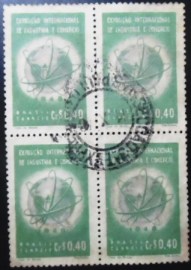 Quadra de selos postais de 1948 Exposição Quitandinha