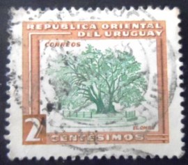 Selo postal do Uruguai de 1954 Ombu Tree