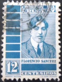 Selo postal do Uruguai de 1935 Florencio Sanchez