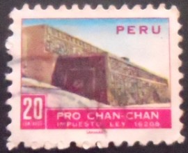 Selo postal do Peru de 1967 Temple Terrace