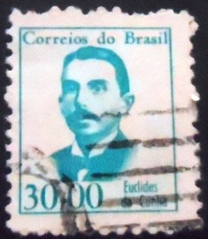 Selo postal do Brasil de 1966 Euclides da Cunha