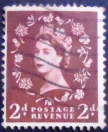 Selo postal do Reino Unido de 1953 Queen Elizabeth II