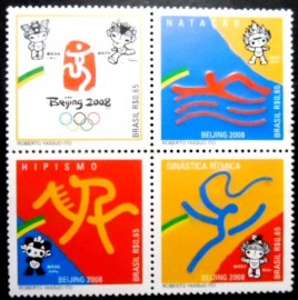 Série de selos postais do Brasil de 2008 Olimpíada de Pequim
