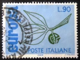 Selo postal da Itália de 1965 Europa Sprig