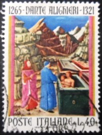 Selo postal da Itália de 1965 Hell