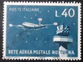 Selo postal da Itália de 1965 Douglas DC-6B