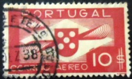 Selo postal de Portugal de 1936 Shield and Propeller