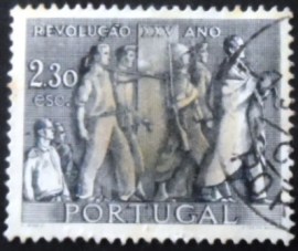 Selo postal de Portugal de 1951 National Revolution