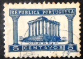 Selo postal de Portugal de 1935 Temple of Diana