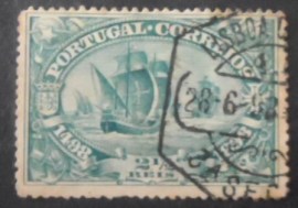 Selo postal de Portugal de 1898 Fleet of Vasco da Gama
